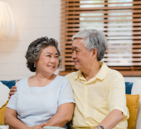 Senior Couple Smiling